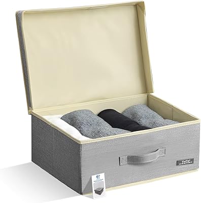 Boîte de rangement pliable khamis bacs pour vêtements avec couvercles panier cubique