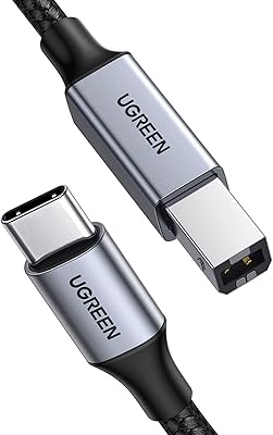Câble usb c vers b ugreen, câble d'imprimante usb c mâle vers usb