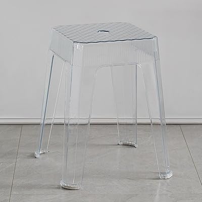 Tabouret de douche transparent, chaise pour salle de bain, cuisine, chambre à coucher