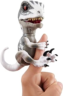 Jouet dinosaure entamed raptor 2 wow wei fingerlings fantôme (gris)