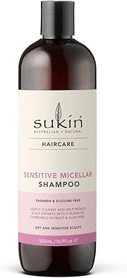 Sukin australian natural sensitive shampoo 500ml shampoing micellaire pour peaux sensibles