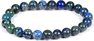 Bracelet en cristal de thérapie avec pierres précieuses azurite, bracelet de bijoux