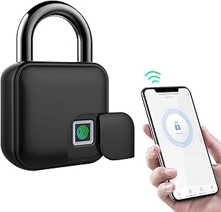 Serrure intelligente à empreintes digitales et application déverrouillée, 300 mah, rechargeable, bluetooth