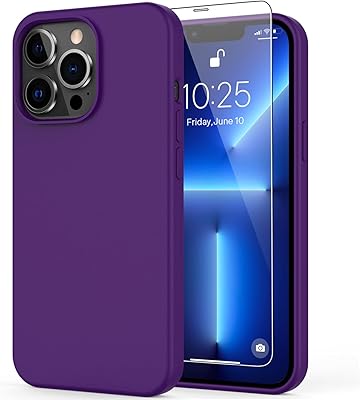 Coque dinakin pour iphone 13 pro avec protecteur d'écran, coque pare-chocs en gel