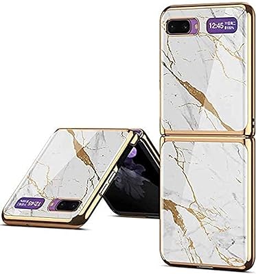 Coque de protection pliable pour samsung z mobile édition marbre coque arrière fine