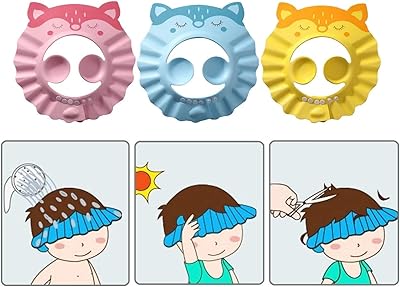 Bonnet de douche pour bébé im fine life 3 couleurs avec cache-oreilles