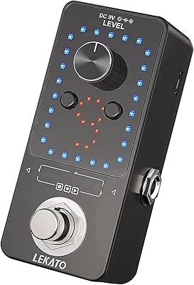 Pédale de boucle de guitare intégrée licato avec 9 emplacements, enregistrement de temps