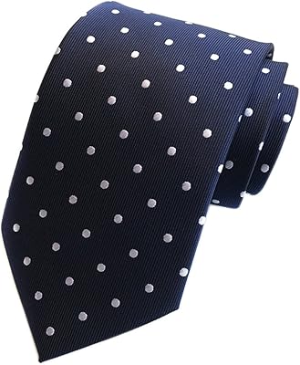 Cravates en soie tissée jacquard à pois pour hommes pour mariage et affaires