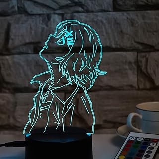 Personnage d'anime tokyo ghoul juzo suzuya veilleuse 3d éclairage décoratif de bureau