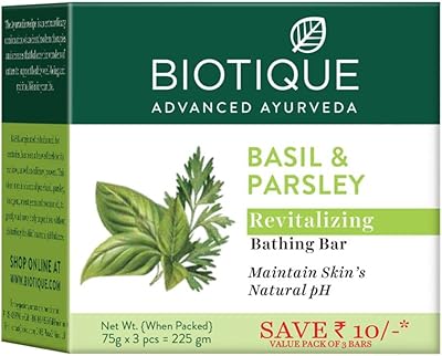Savon corporel revitalisant pour le corps biotique bio basilic et persil paquet