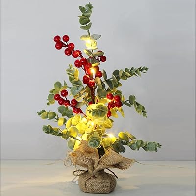 Plateau de noël harbour avec lumière emirates home furnishing - 40 cm, vert