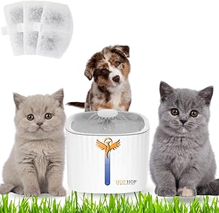 Fontaine d'eau pour chat hop hop eau potable à débit réglable