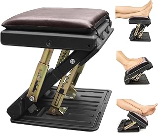 Repose-pieds sous le bureau, coussin de repose-pieds souple amovible avec 4 niveaux