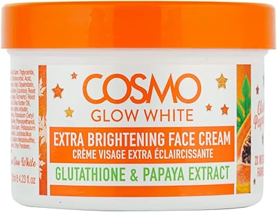 Cosmo glow white crème visage extra éclaircissante 125 ml | extrait de glutathion