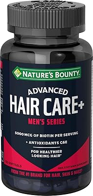 Kit de soins capillaires avancés pour hommes nature's bounty (120 gélules, 30382)