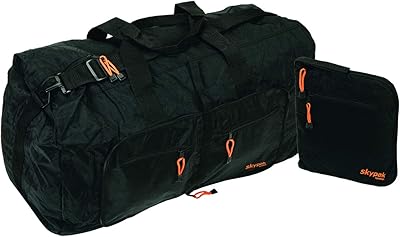 Sac de voyage pliable 90 litres - noir, noir, 75 x 30 x