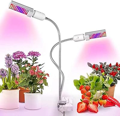 Lampe de culture, 45 w, lumière pour plantes à spectre complet, double ampoule