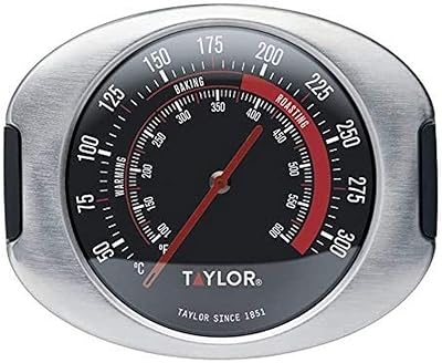 Thermomètre de four taylor pro, clip et support, facile à tenir, acier inoxydable