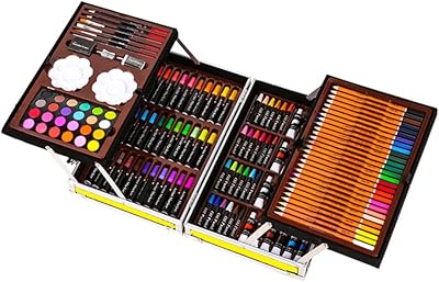 Ensemble de croquis amirteer de 145 pièces, fournitures d'art pour le dessin, la peinture