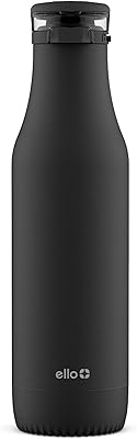 Bouteille d'eau isotherme en acier inoxydable avec couvercle rabattable ello riley