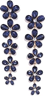 Boucles d'oreilles pendantes élégantes en plaqué or adaptées aux fêtes de jubella