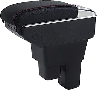Boîte de rangement d'accoudoir de voiture pour honda fit jazz 2 2008-2013