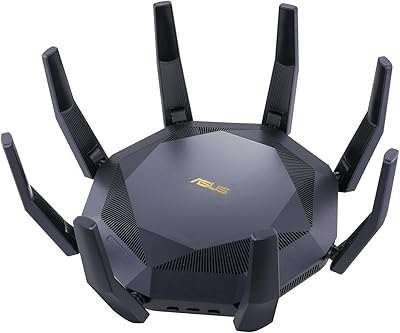 Routeur wi-fi 6 double bande asus rt-ax89x ax6000, 802.11ax 6000 mbps, sécurité internet