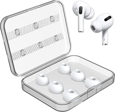 Linkdream 6 pièces embouts de rechange en silicone pour airpods pro/airpods pro 2