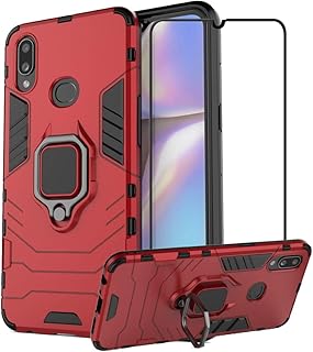Coque pour samsung galaxy a10s second spring avec protecteur d'écran en verre trempé