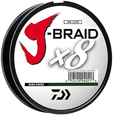 Daiwa j-braid 300m ligne tressée ronde à 8 brins
