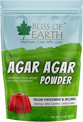 Poudre d'agar-agar de qualité bactériologique bliss of earth épaississant 100 %