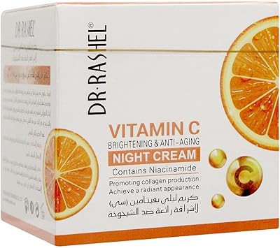 Crème de nuit anti-âge éclaircissante à la vitamine c dr. rashel, 50 g