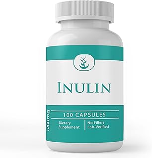 Ingrédients originaux purs inuline (100 capsules) toujours pure sans additifs ni agents