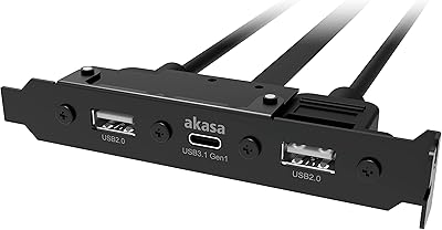 Câble adaptateur interne akasa usb 3.1 gen 1 avec ports 2.0
