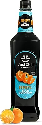 Boisson just chill drinks curaçao bleu, à base d'extraits de fruits 100 %