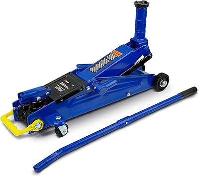 V tools cric hydraulique robuste de 2,5 tonnes pour voiture et suv, bleu