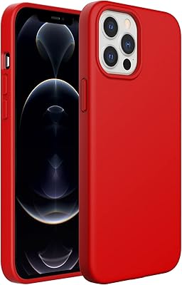 Coque en silicone jetek compatible avec iphone 12 pro max 6,7 pouces, coque