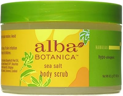 Exfoliant corporel au sel de mer botanique alba, 411 g (paquet de 6)
