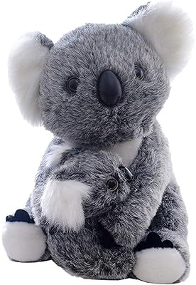 Jouet ours koala en peluche doux idéal en forme de mère avec bébé