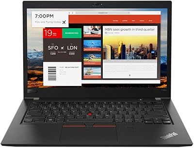 Ordinateur portable professionnel lenovo thinkpad t480s, processeur intel core i7-8 de 8e génération