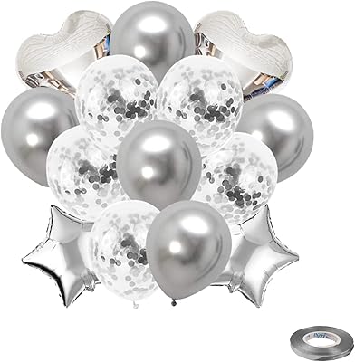 Kits de ballons lcr avec étoiles en aluminium en forme de cœur