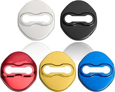 Couvercles de serrure de porte de voiture 4 pièces pour accessoires en acier
