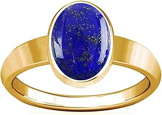 Bague divya shakti lapis lazuli avec pierres précieuses panchdhatu design uni pour hommes