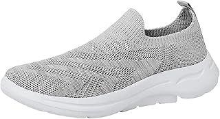 Chaussures de course en maille d'été à motif solide simple pour femmes