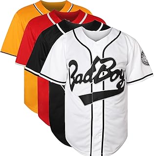 Maillot de baseball #10 biggie 72 bad boy, chemise de fête hip hop