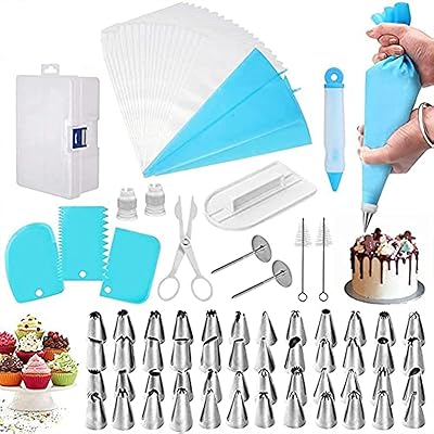 Ensemble d'outils de décoration de gâteaux 82 pièces outils gâteaux sacs à pâtisserie