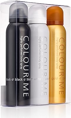 Color me black/white/gold homme - triple pack, parfum pour homme, 3 x 150 ml spray corporel, par milton-lloyd. Diaytar : Le discount nouvelle génération au Sénégal