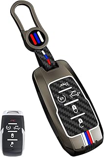 Couvercle de clé de voiture ram avec coque métallique intelligente compatible avec dodge