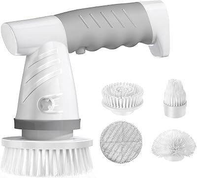 Épurateur électrique arabest brosse de nettoyage avec 3 têtes remplaçables épurateur