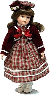 Poupée bébé, poupée et robe en porcelaine faites à la main avec support